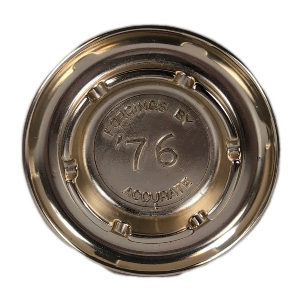 Brass Aluminum Copper "Forgings By '76 Accurate" 4.75" Ashtray Vintage Retro